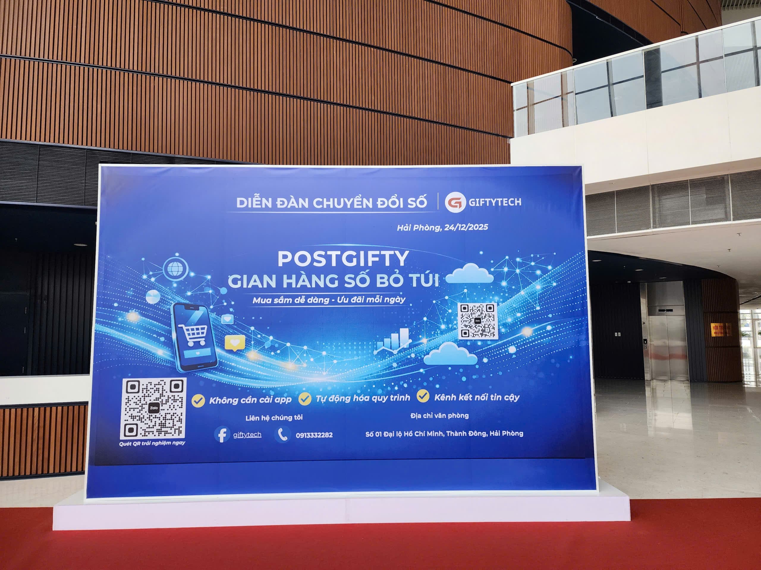 Gifty Tech giới thiệu PostGifty tại Diễn đàn Chuyển đổi số Hải Phòng, ngày 24/12/2025 (2)