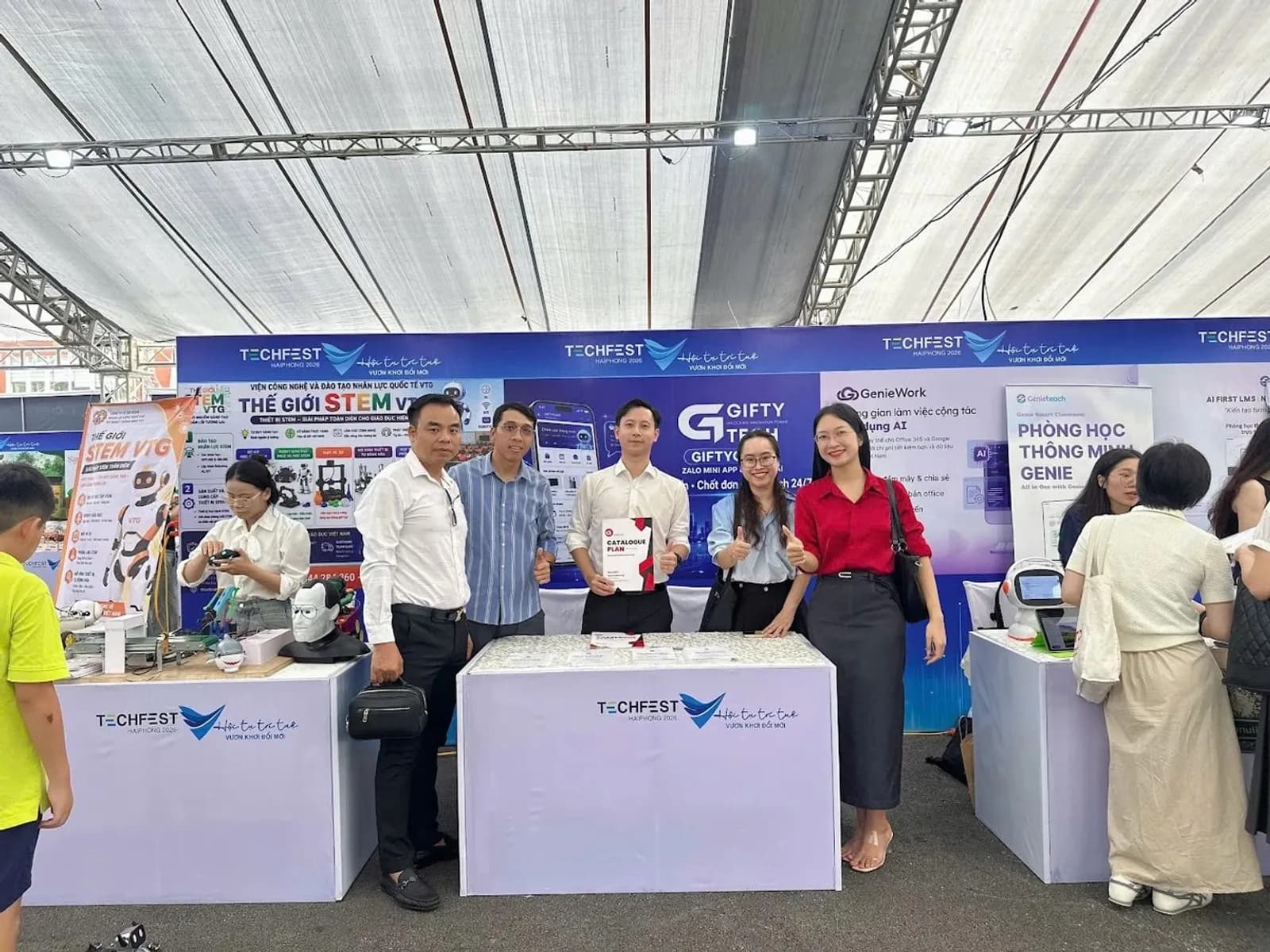 Gian hàng số 103 của Gifty Tech tại Techfest Hải Phòng 2026