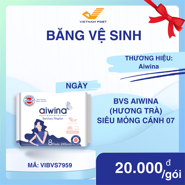 BVS Aiwina (Hương trà) Siêu mỏng cánh 07 Ngày 24 - 8x48