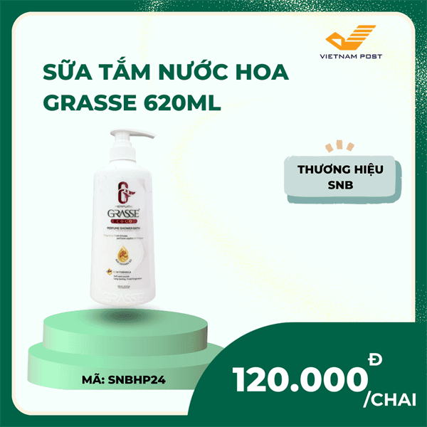 Sữa tắm nước hoa Grasse 620ml